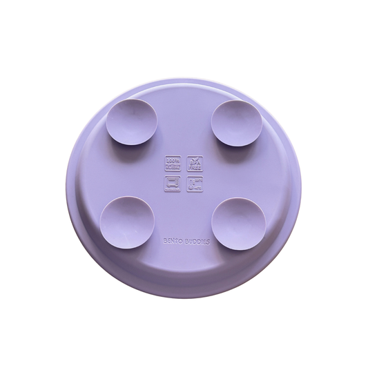 Everyday Stainless-Steel Portion Plate - Lilac