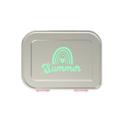 Bento Box - Three Part - Pink Pickle