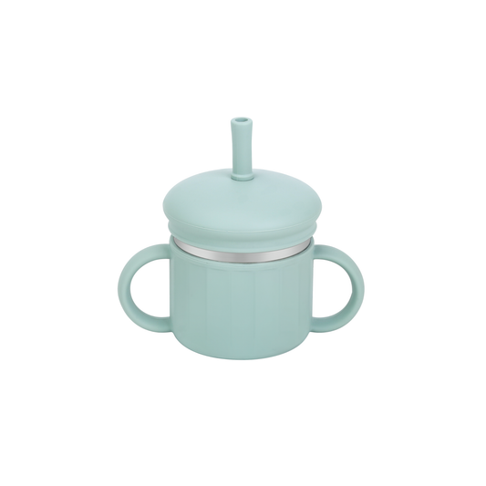 Little Sipper™ 4-in-1 Stainless Steel Cup - Duck Egg Blue