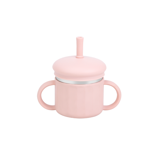 Little Sipper™ 4-in-1 Stainless Steel Cup - Blush