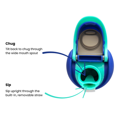 500ml Drinking Bottle - Ocean Blue