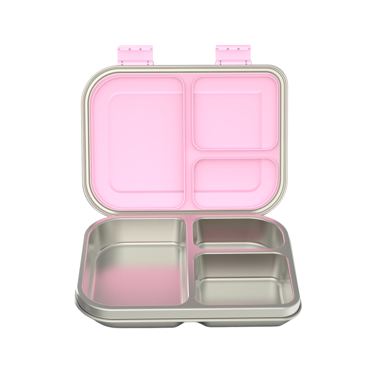 Bento Box - Three Part - Pink Pickle