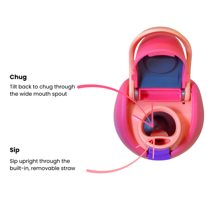 500ml Drinking Bottle - Party Pink