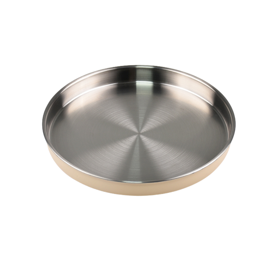 Everyday Stainless-Steel Plate - Caramel