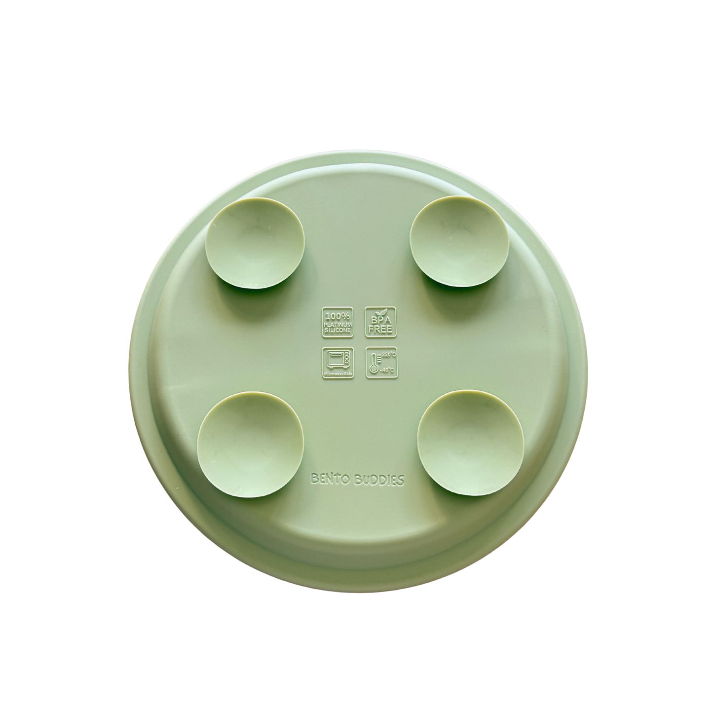 Everyday Stainless-Steel Portion Plate - Sage Green