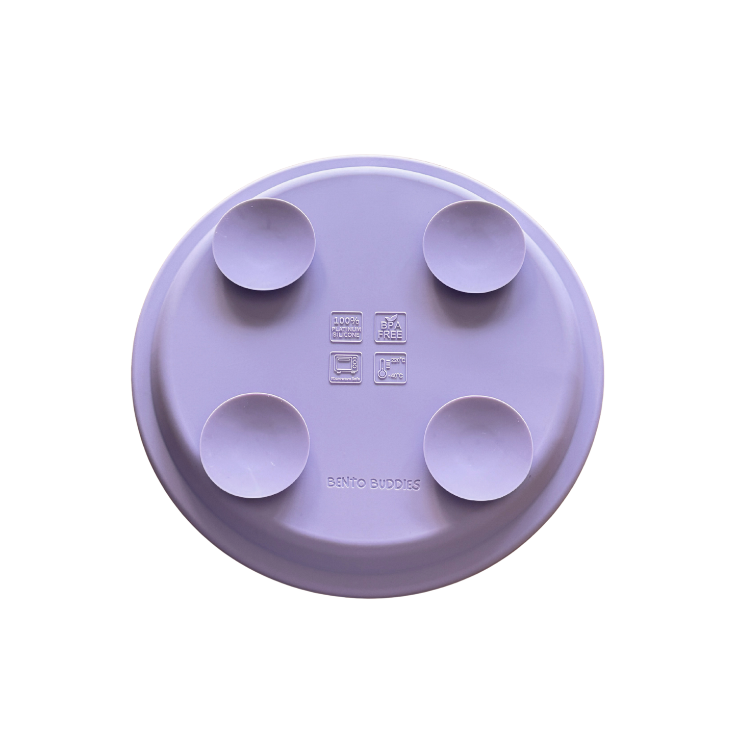 Everyday Stainless-Steel Portion Plate - Lilac