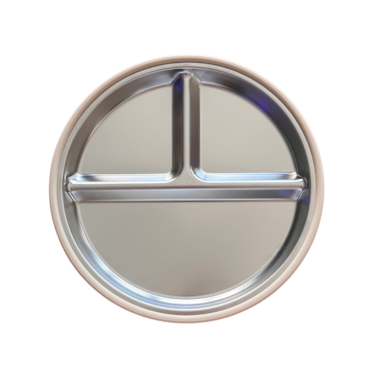 Everyday Stainless Steel Portion Plate - Caramel