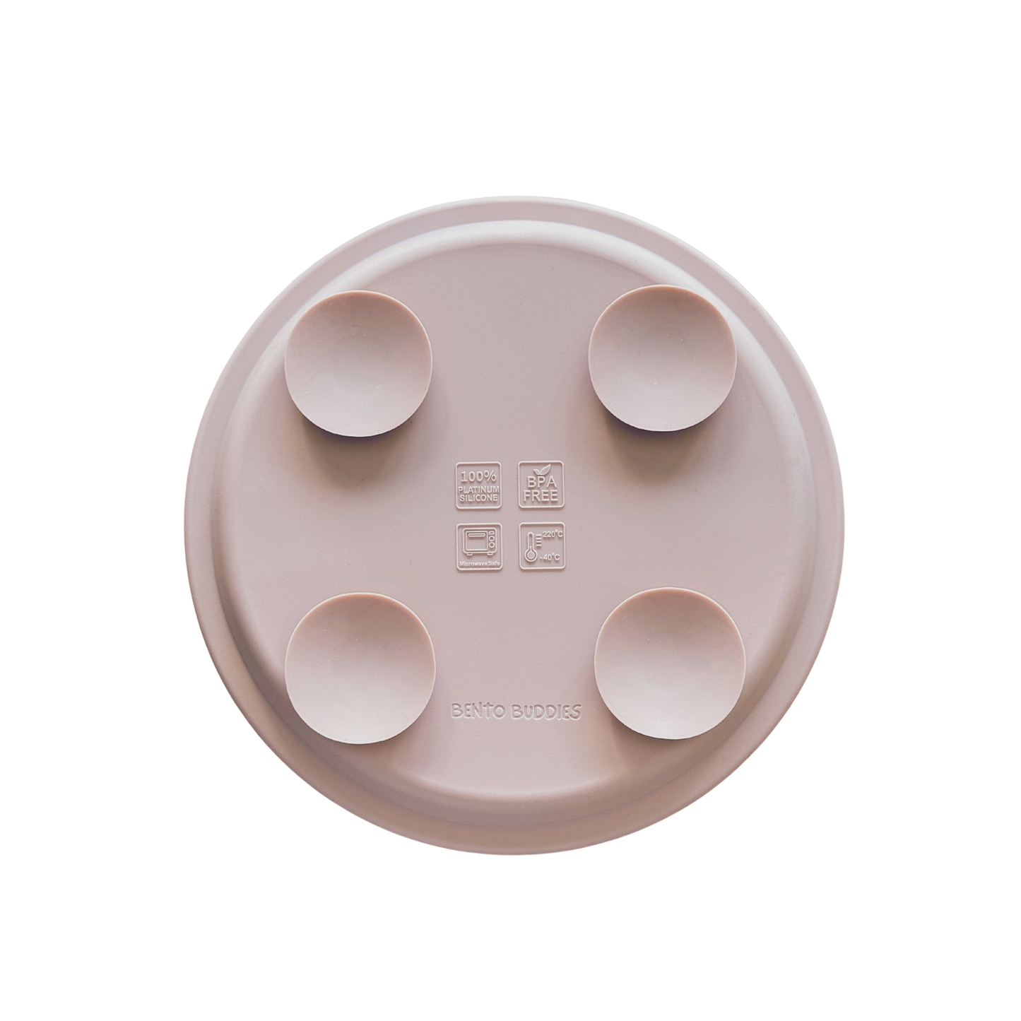 Everyday Stainless-Steel Portion Plate - Dusty Rose