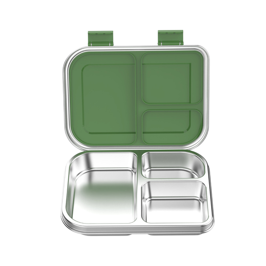 Bento Box - Three Part - Forest Green